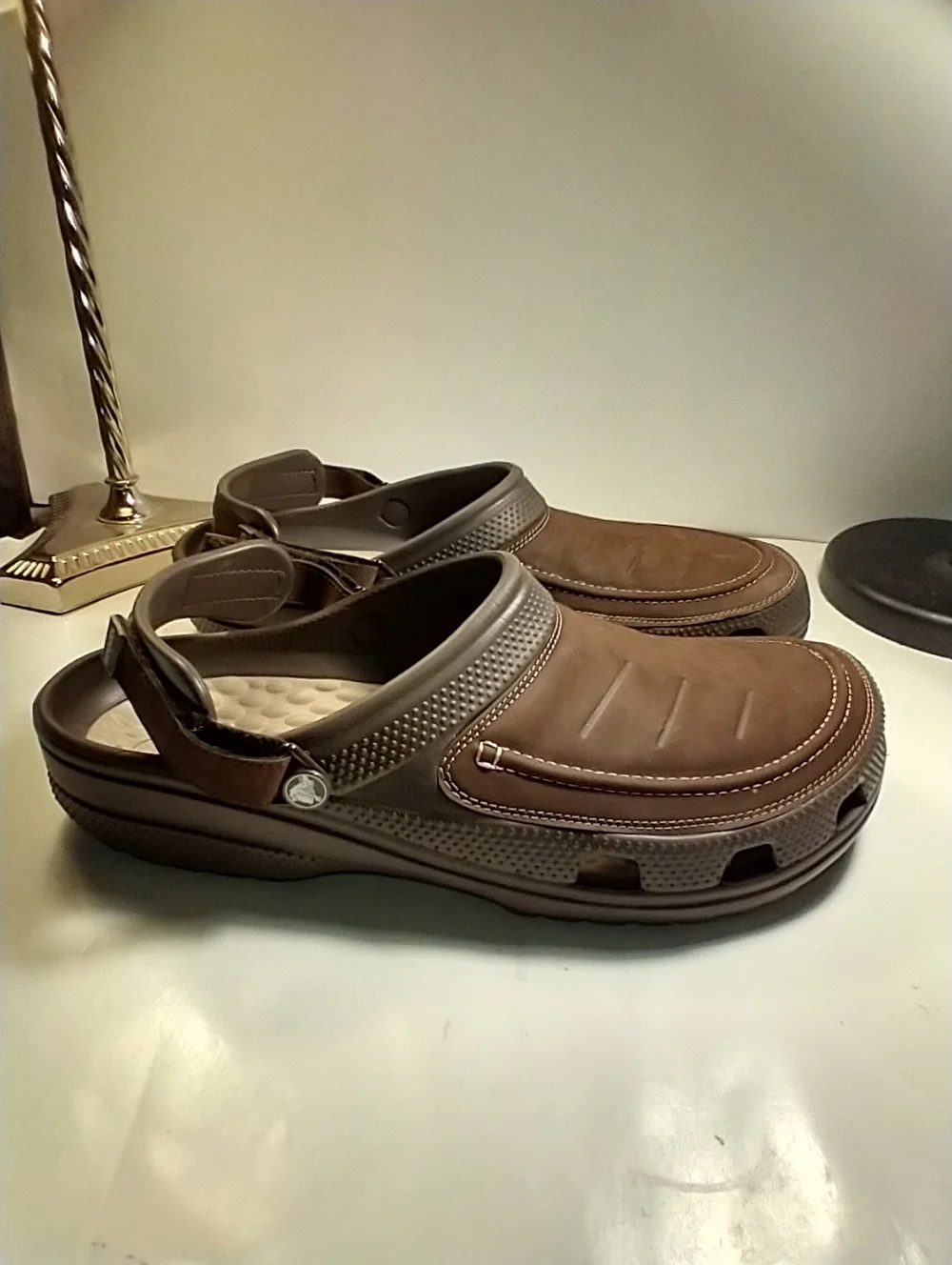 Crocs Yukon Vista II LiteRide Brown Clogs Shoes Men's sz 15 - Picture 2 of 11
